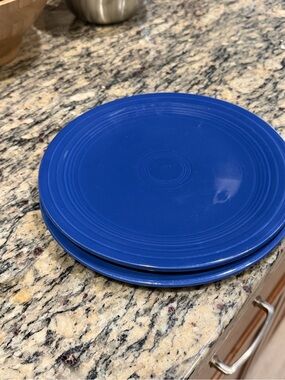 Vintage Fiesta Cobalt Blue Dinner Plates